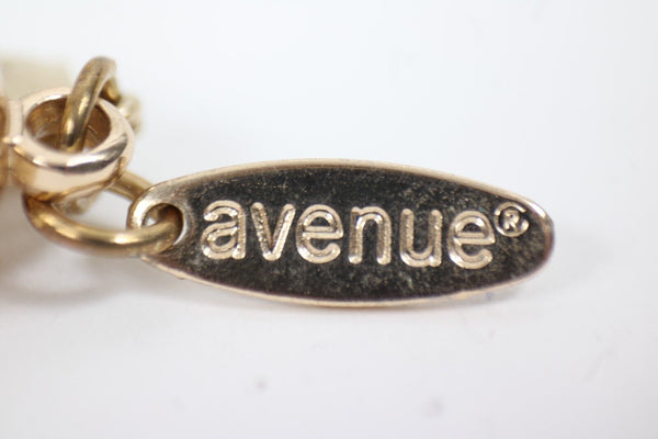 Avenue Green Goldtone Multi Strand Fabric 20" Ext. 3" Necklace
