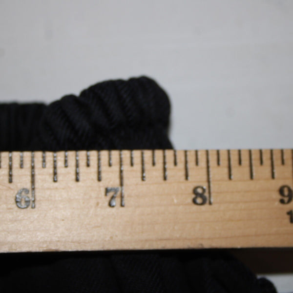 Varenne NEW Sz XS x 33 Black Cargo Pockets Elastic Waist Lined No Fabric Pant