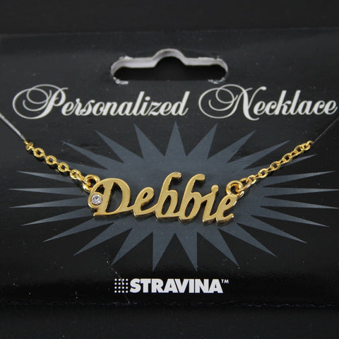 DEBBIE NEW Goldtone Rhinestone Accent 14.5" w 4.5" Multi Ring Ext Necklace