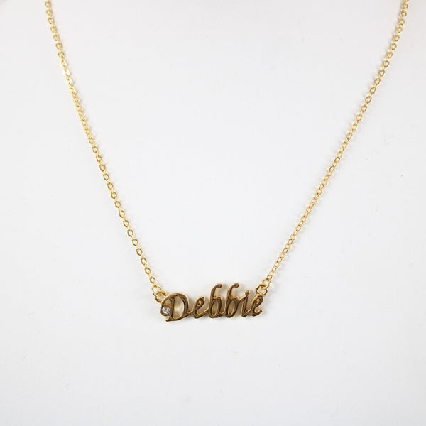 DEBBIE NEW Goldtone Rhinestone Accent 14.5" w 4.5" Multi Ring Ext Necklace