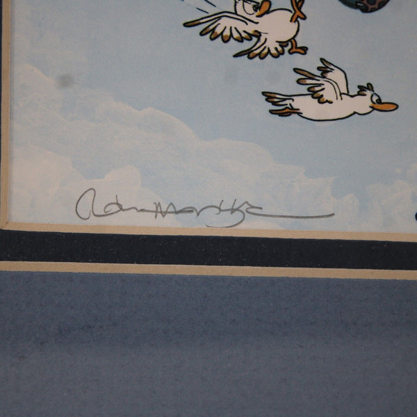 Robert Marble 10 x 8 Silver Blue Multi Animals "Out Of The Blue" Signed Picture