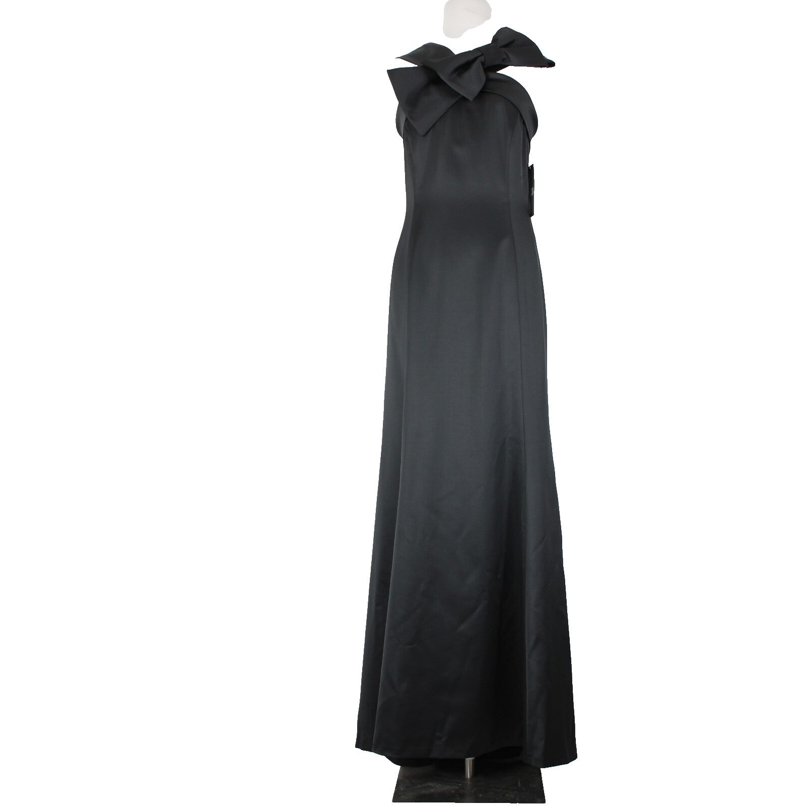 Tahari NEW $239 Sz 8 Black Bow Strap Detail Lined Polyester Elastane Dress