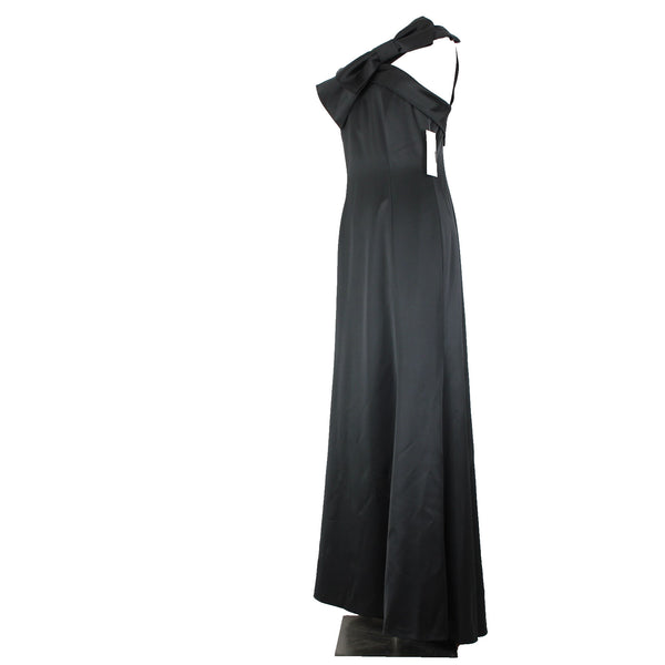 Tahari NEW $239 Sz 8 Black Bow Strap Detail Lined Polyester Elastane Dress