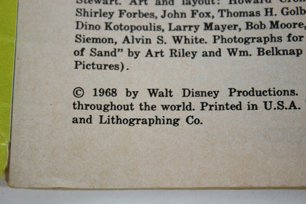 Wonderful World Of Disney 1968 Paperback Book