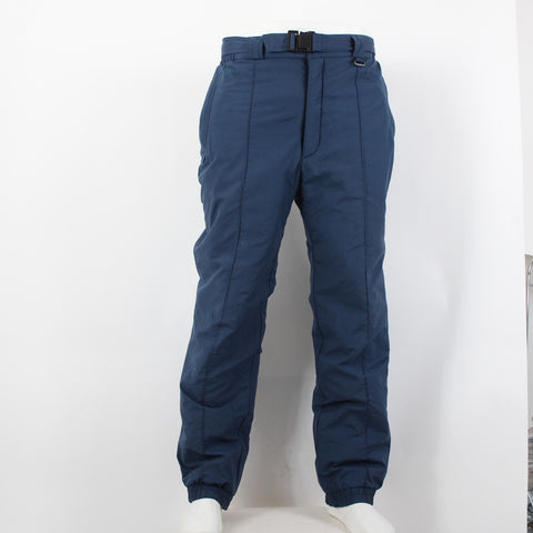 Sportina Sz M Navy Blue 100% Nylon Polyester Insulated Men's Vintage Ski Pant