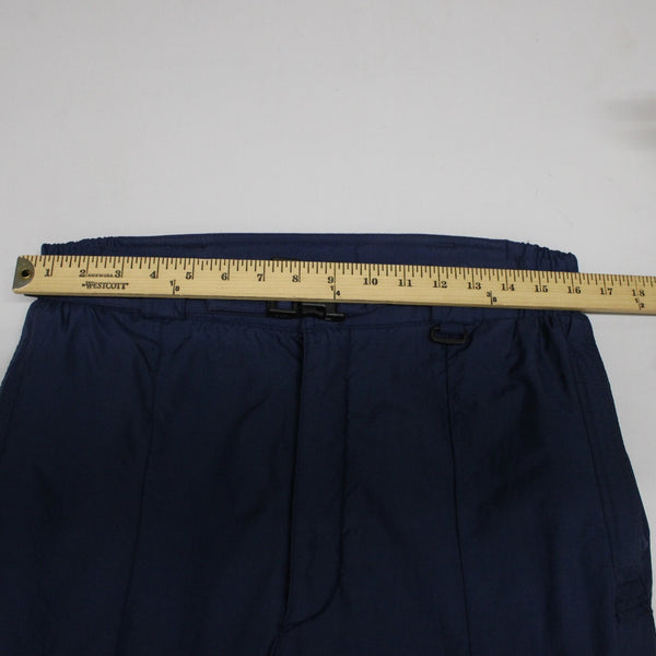 Sportina Sz M Navy Blue 100% Nylon Polyester Insulated Men's Vintage Ski Pant