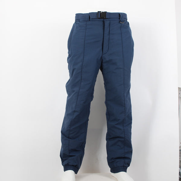 Sportina Sz M Navy Blue 100% Nylon Polyester Insulated Men's Vintage Ski Pant