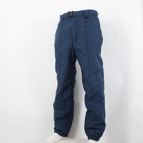Sportina Sz M Navy Blue 100% Nylon Polyester Insulated Men's Vintage Ski Pant