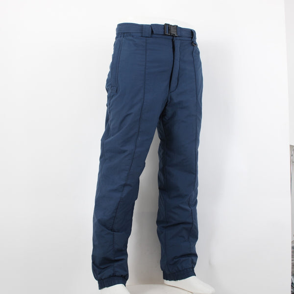 Sportina Sz M Navy Blue 100% Nylon Polyester Insulated Men's Vintage Ski Pant