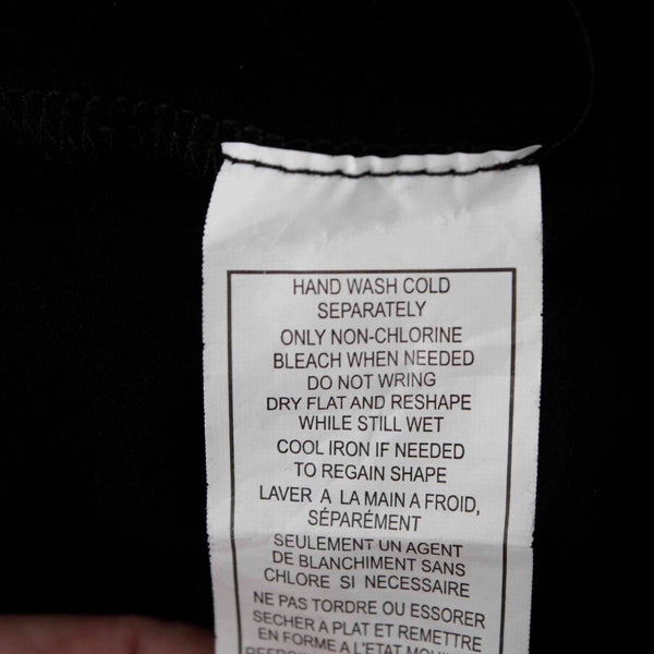 Empyre Sz M Black White Patch Pocket Scoop Neck Drop Shoulder Rayon Knit Top