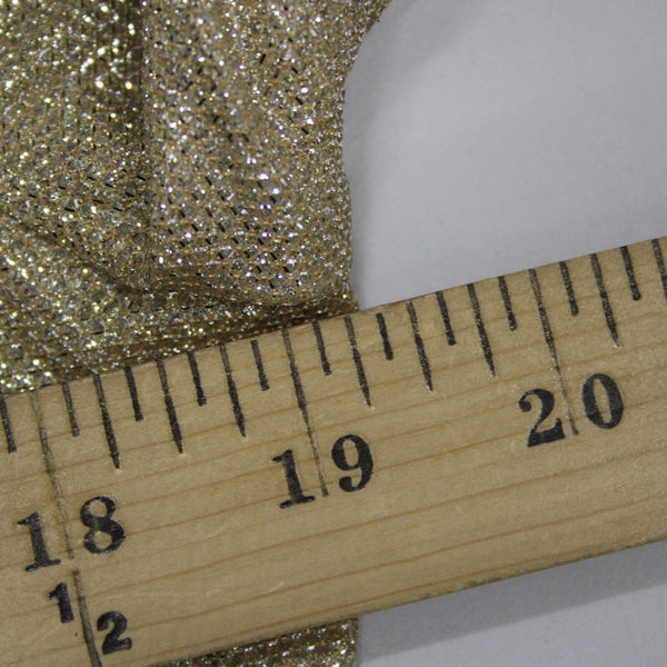 Entry Sz M Gold Lame' Black Glitter Zipper Faux Pockets Polyester Spandex Jacket