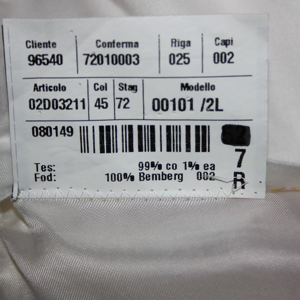 Mabro Bott Cli Givency Sz 52 R? Pink White Striped 100% Bemberg Blazer Jacket
