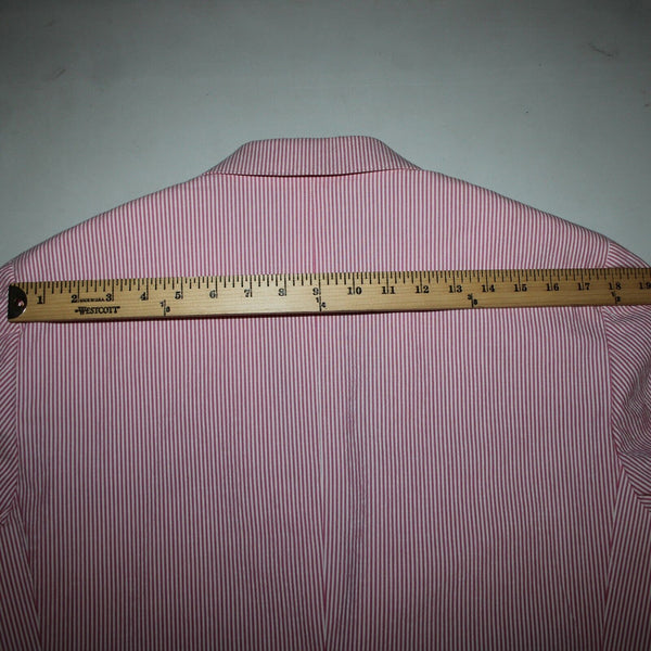 Mabro Bott Cli Givency Sz 52 R? Pink White Striped 100% Bemberg Blazer Jacket