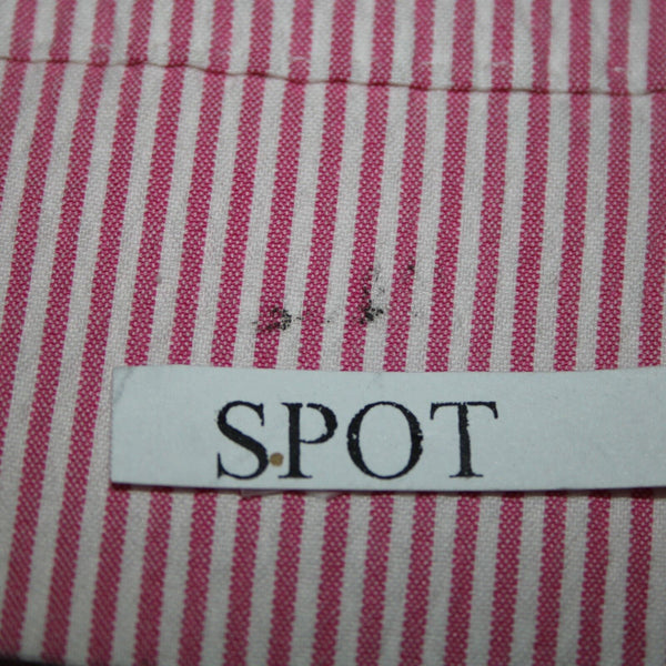 Mabro Bott Cli Givency Sz 52 R? Pink White Striped 100% Bemberg Blazer Jacket