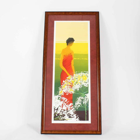 Emile Bellet Debut D'Ete 34 x 15 Signed 70/100 Framed Matted Print