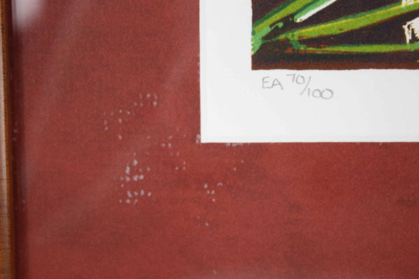 Emile Bellet Debut D'Ete 34 x 15 Signed 70/100 Framed Matted Print