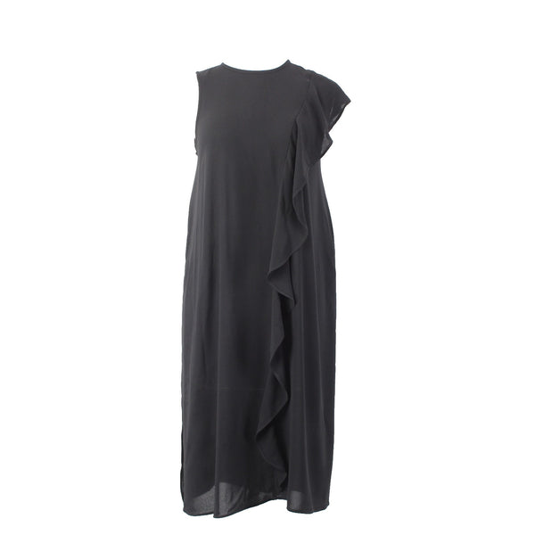 Rachael Roy Dress NEW $99 Sz S Black Draped Lined 100% Polyester Dress
