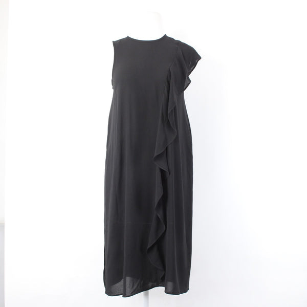 Rachael Roy Dress NEW $99 Sz S Black Draped Lined 100% Polyester Dress