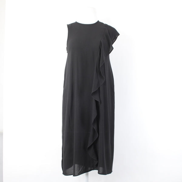 Rachael Roy Dress NEW $99 Sz S Black Draped Lined 100% Polyester Dress