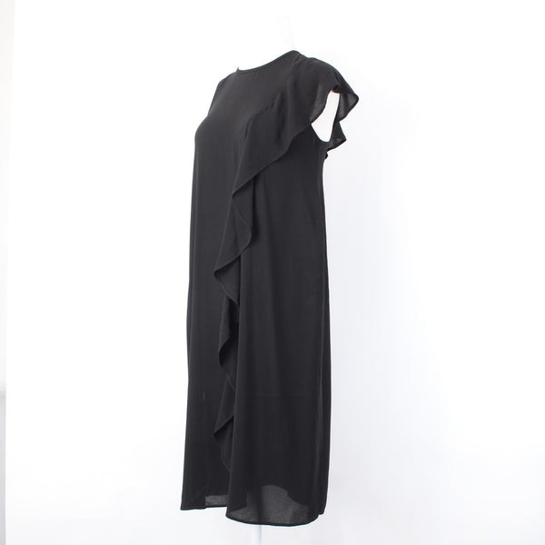 Rachael Roy Dress NEW $99 Sz S Black Draped Lined 100% Polyester Dress
