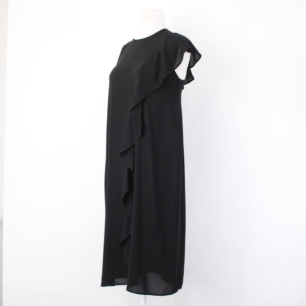 Rachael Roy Dress NEW $99 Sz S Black Draped Lined 100% Polyester Dress