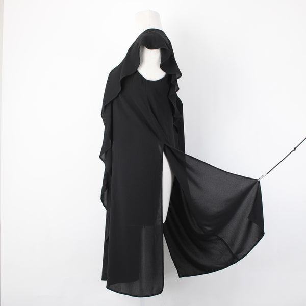 Rachael Roy Dress NEW $99 Sz S Black Draped Lined 100% Polyester Dress