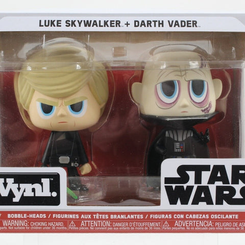 Funko  Star Wars Luke Skywalker Darth Vader 4.5" Vinyl Bobble Heads Collectible