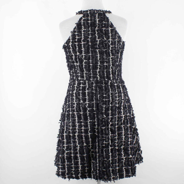 Banana Republic NEW $148 Sz 14 Navy Blue Multi Lined Poly Cotton Dress