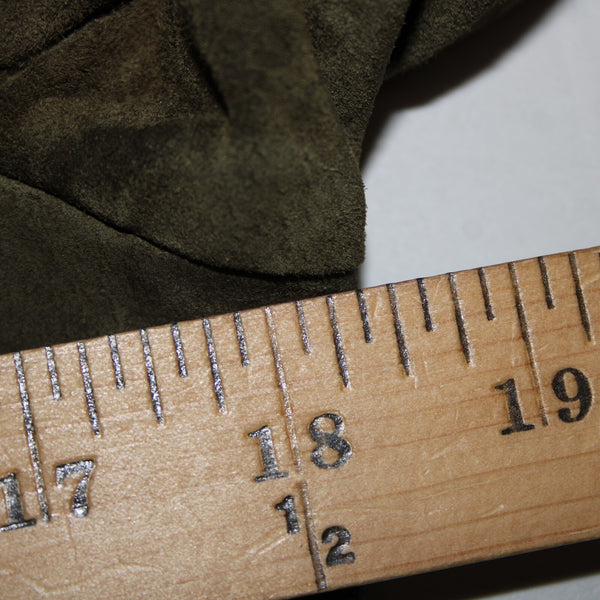Patricia Wolf Sz S Green Tan Silver Studs Collared Lined Suede Polyester Jacket