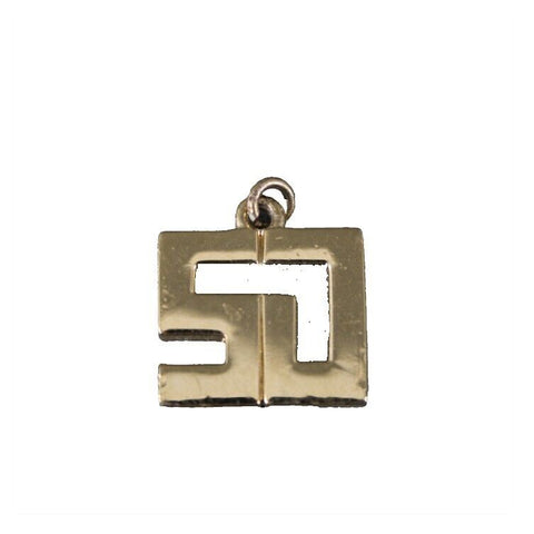 St John Goldtone Logo 1" Pendant Garment Zipper Pull