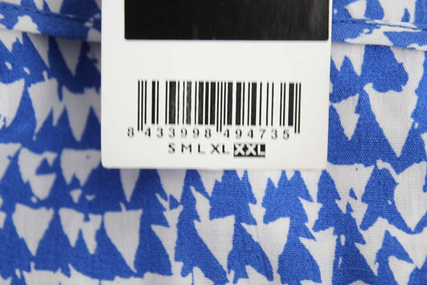 Violeta by Mango NEW Sz XL x 28 White Blue Pockets 100% Viscose Pant
