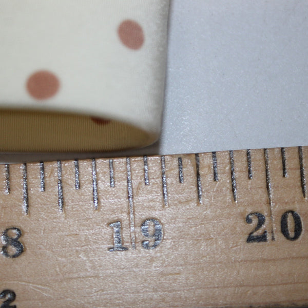 Catherines Bra NEW $48 Intimates Sz 50C Cream Tan Polka Dots Nylon Spandex Bra