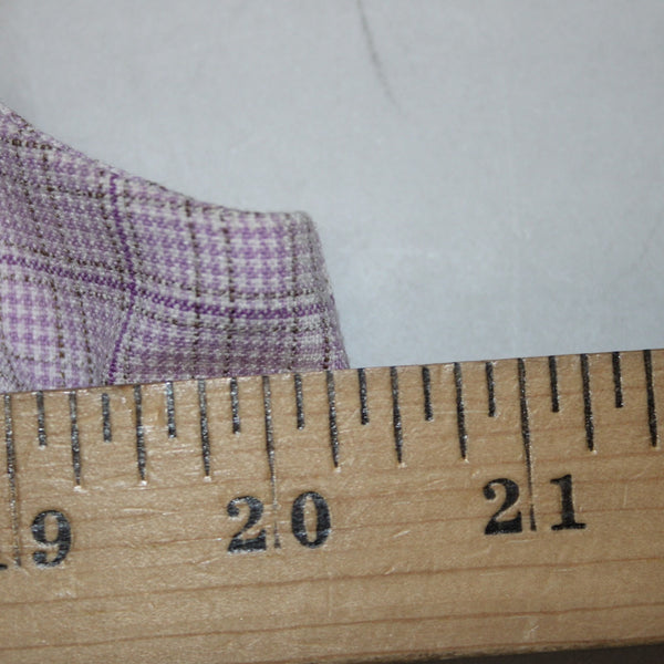 Ann Taylor Dress Sz 16 Lavender Purple White Plaid Lined Polyester Rayon Dress