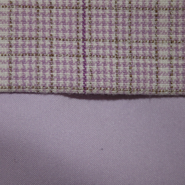 Ann Taylor Dress Sz 16 Lavender Purple White Plaid Lined Polyester Rayon Dress