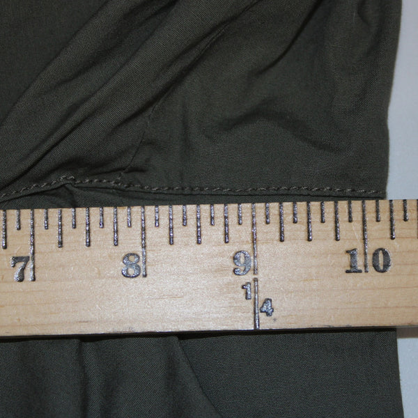 INC Core Fashion Pant NEW $90 Sz 8 x 25 Olive Drab Green Stud Cotton Capri Pant