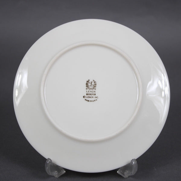 Lenox Moonspun Cream White Silver Platinum? Floral Design China 6.5" Plate