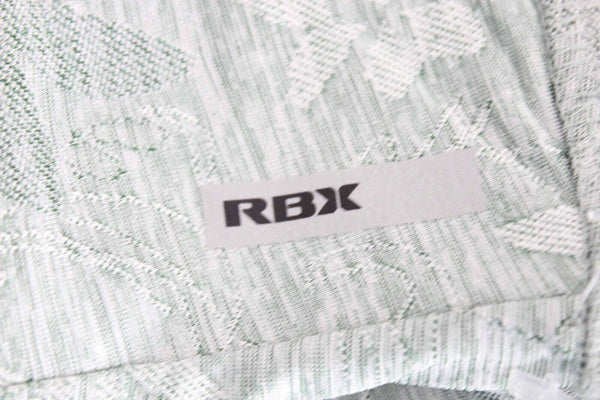 RBX NEW $58 Sz M x 22.5 Moss Multi Floral Texture Poly Blend Capri Legging