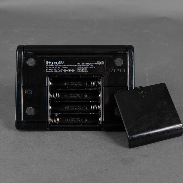 I Home 2 Go Black 6" Go Anywhere Play Anything Stereo Speaker System