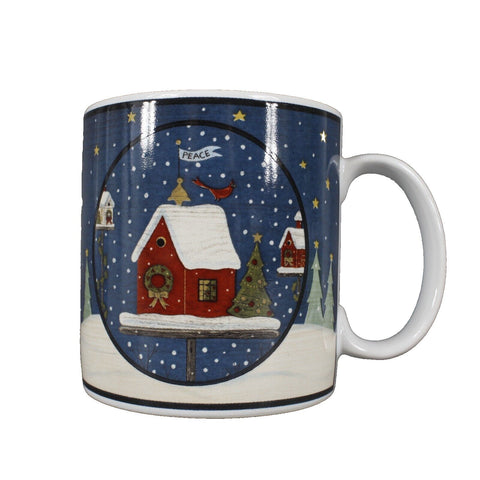 Warren Kimble Sakura 3.5" Home For The Holidays 2001 Bird Houses Coffee Cup