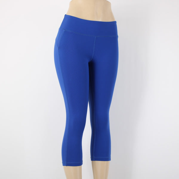 Alo Sport Sz XS x 18 Blue Elastic Waist Pull On Nylon Elastane AW Pant
