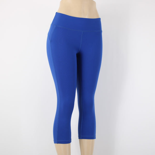 Alo Sport Sz XS x 18 Blue Elastic Waist Pull On Nylon Elastane AW Pant