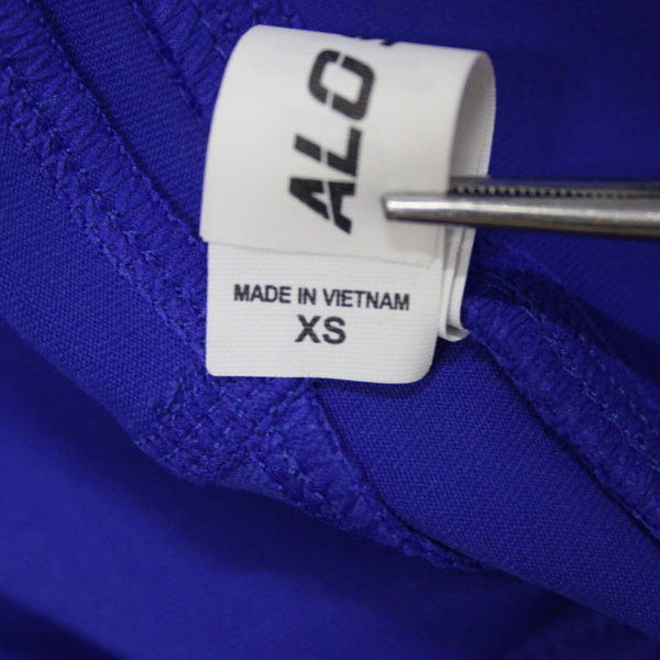 Alo Sport Sz XS x 18 Blue Elastic Waist Pull On Nylon Elastane AW Pant