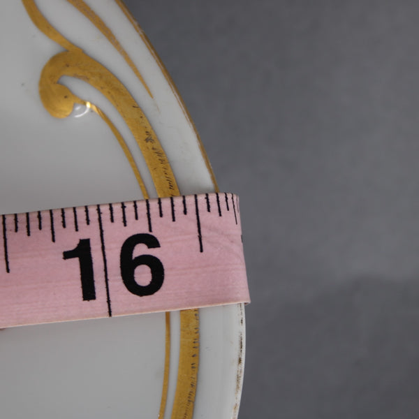 Aichi Occupied Platter 16" White Gold Multi Color Floral Japan Platter