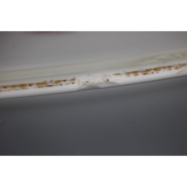 Aichi Occupied Platter 16" White Gold Multi Color Floral Japan Platter