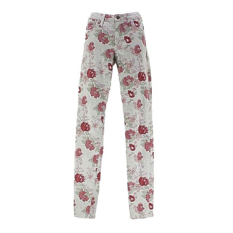 Joe's Sz 26 x 31.5 Gray Burg Moss Floral Lyocell Cotton Blend Skinny Pant