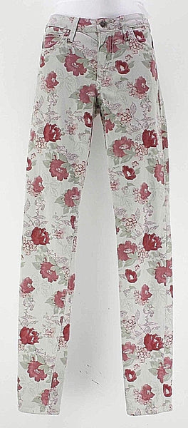 Joe's Sz 26 x 31.5 Gray Burg Moss Floral Lyocell Cotton Blend Skinny Pant