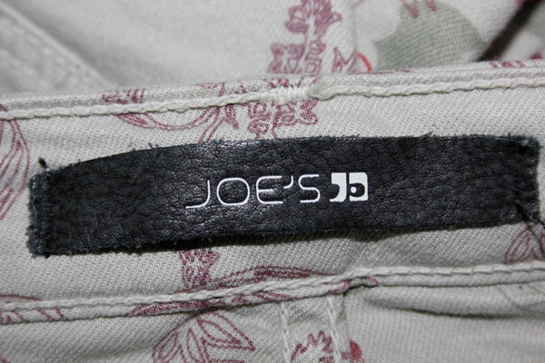 Joe's Sz 26 x 31.5 Gray Burg Moss Floral Lyocell Cotton Blend Skinny Pant