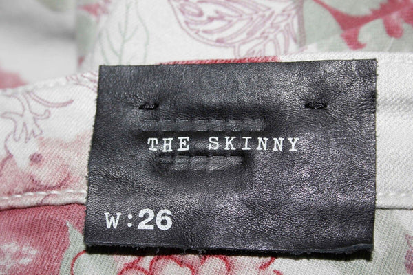 Joe's Sz 26 x 31.5 Gray Burg Moss Floral Lyocell Cotton Blend Skinny Pant