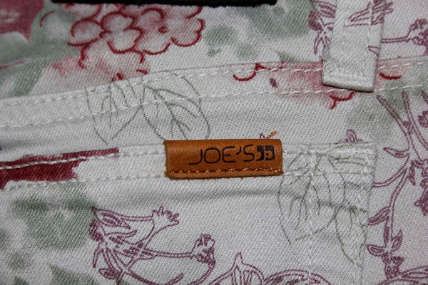 Joe's Sz 26 x 31.5 Gray Burg Moss Floral Lyocell Cotton Blend Skinny Pant