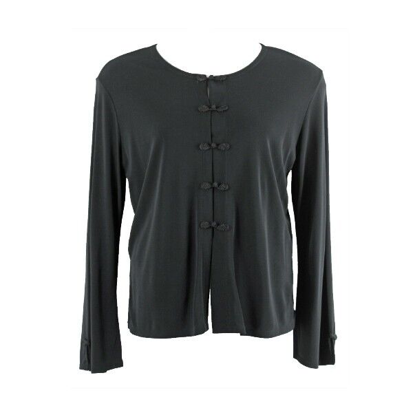 Carole Little NEW $98 Black Geisha Girl Rayon Polyester Cardigan Jacket